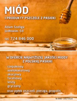 Sprzedam miód z własnej pasieki